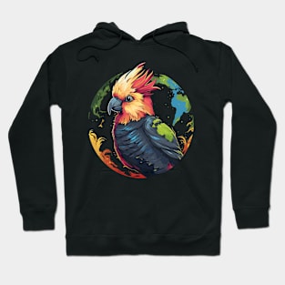 Cockatiel Earth Day Hoodie